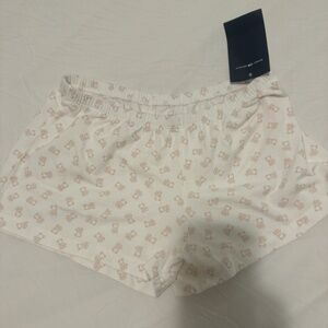 Pink teddy shorts